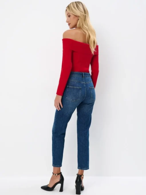Jeans>MOHITO Mom-Jeans im Slim-Fit Blau