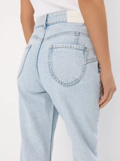 Am Häufigsten Ausgewählt|Jeans>MOHITO Mom-Jeans im Slim-Fit Blau