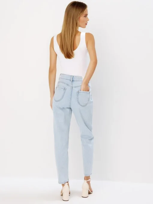 Am Häufigsten Ausgewählt|Jeans>MOHITO Mom-Jeans im Slim-Fit Blau