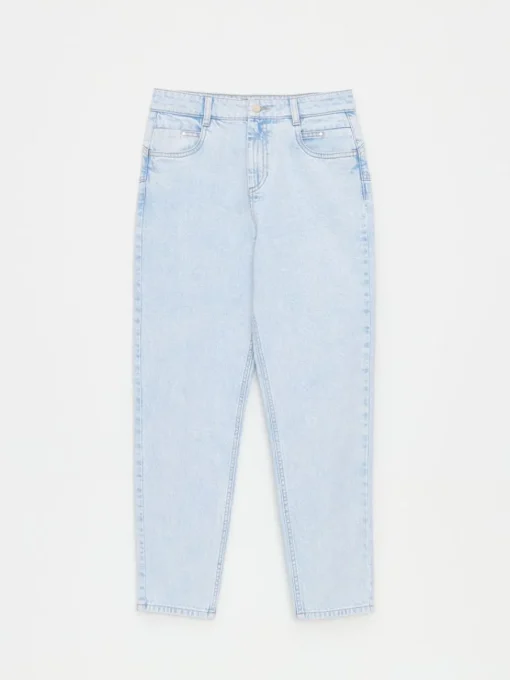 Am Häufigsten Ausgewählt|Jeans>MOHITO Mom-Jeans im Slim-Fit Blau