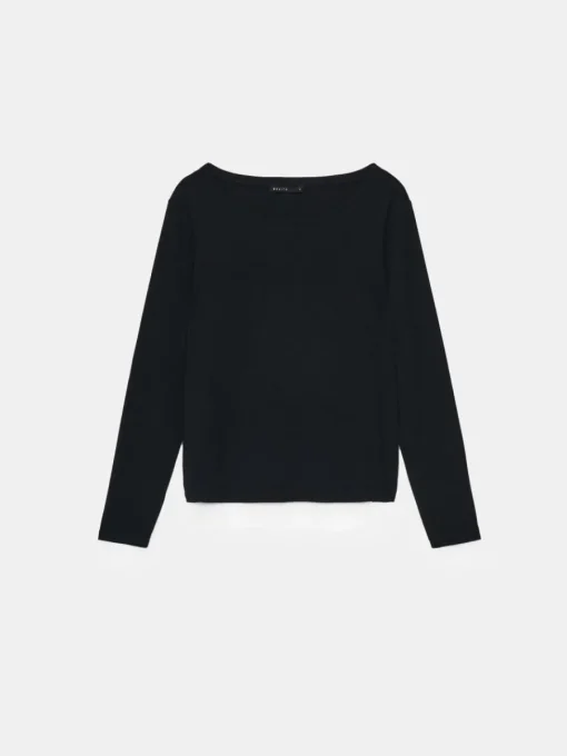 T-shirts, Tops|Blusen, Hemden>MOHITO Oberteil Schwarz