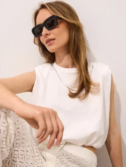 T-shirts, Tops>MOHITO Oberteil Weiu00df