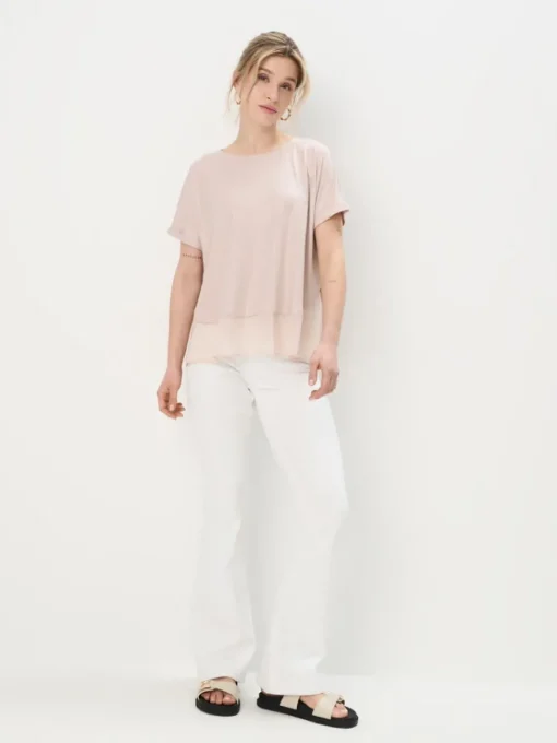 Blusen, Hemden>MOHITO Oberteil mit Glitzerdetails Pastellrosa