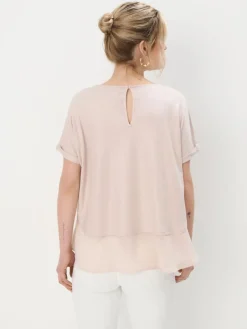 Blusen, Hemden></noscript>MOHITO Oberteil mit Glitzerdetails Pastellrosa