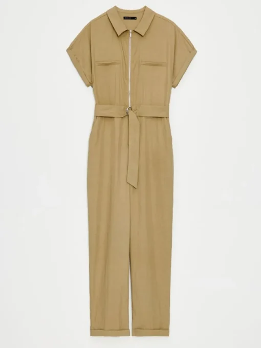 Overalls|Kleider, Overalls>MOHITO Overall mit Gürtel Olivgrün