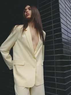 Blazer></noscript>MOHITO Oversize-Blazer Hellgelb
