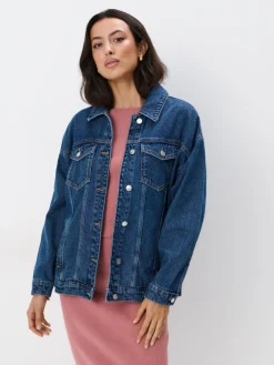 Jacken, Mäntel>MOHITO Oversize-Denimjacke Blau