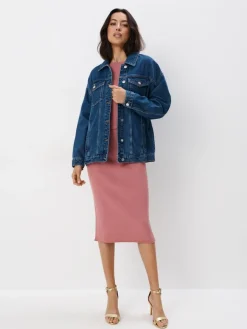 Jacken, Mäntel>MOHITO Oversize-Denimjacke Blau