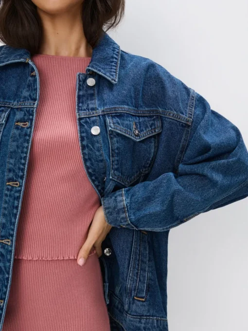 Jacken, Mäntel>MOHITO Oversize-Denimjacke Blau