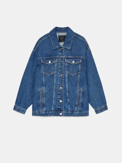 Jacken, Mäntel>MOHITO Oversize-Denimjacke Blau