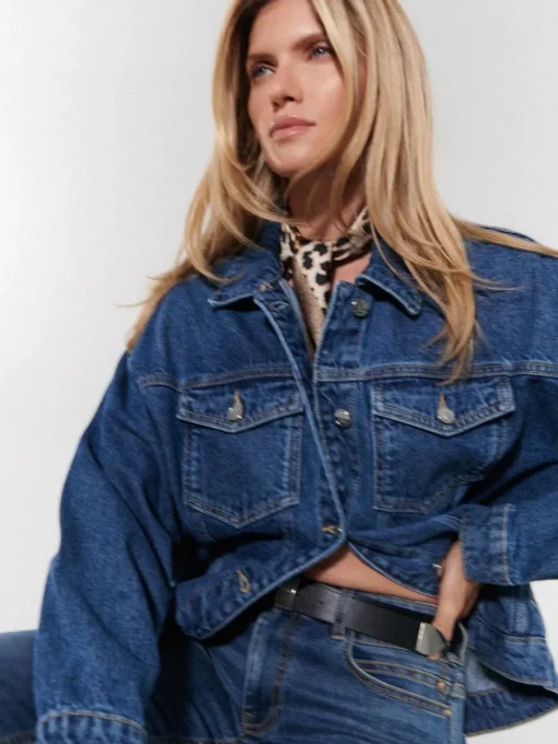Jacken, Mäntel>MOHITO Oversize-Denimjacke Blau