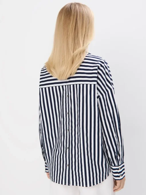 Blusen, Hemden>MOHITO Oversize-Hemd aus Baumwolle Navy
