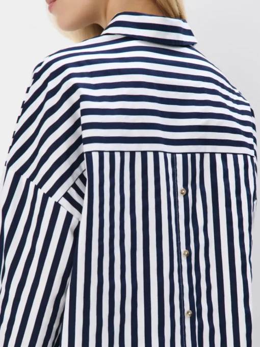 Blusen, Hemden>MOHITO Oversize-Hemd aus Baumwolle Navy