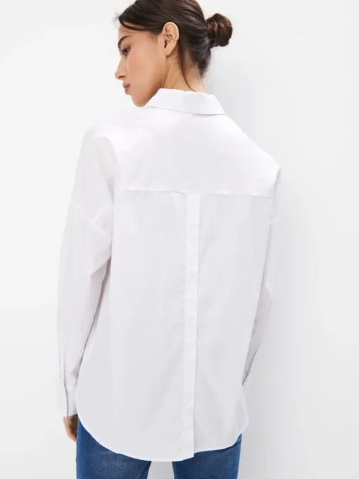 Blusen, Hemden>MOHITO Oversize-Hemd aus Baumwolle Weiu00df