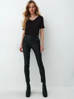 Blusen, Hemden>MOHITO Oversize-Top mit Schimmereffekt Schwarz