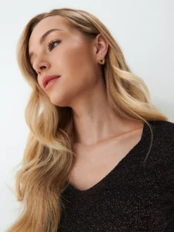 Blusen, Hemden></noscript>MOHITO Oversize-Top mit Schimmereffekt Schwarz