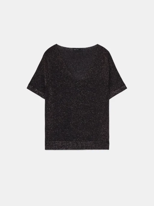 Blusen, Hemden>MOHITO Oversize-Top mit Schimmereffekt Schwarz