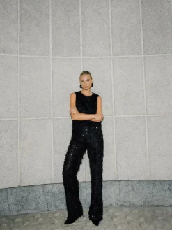 Hosen></noscript>MOHITO Paillettenhose Schwarz