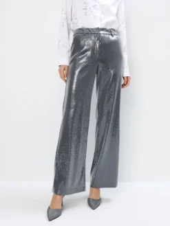 Hosen>MOHITO Paillettenhose Grau