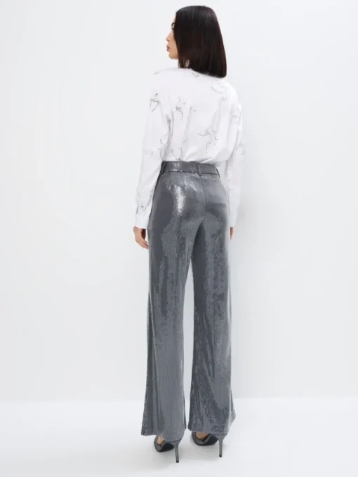 Hosen>MOHITO Paillettenhose Grau