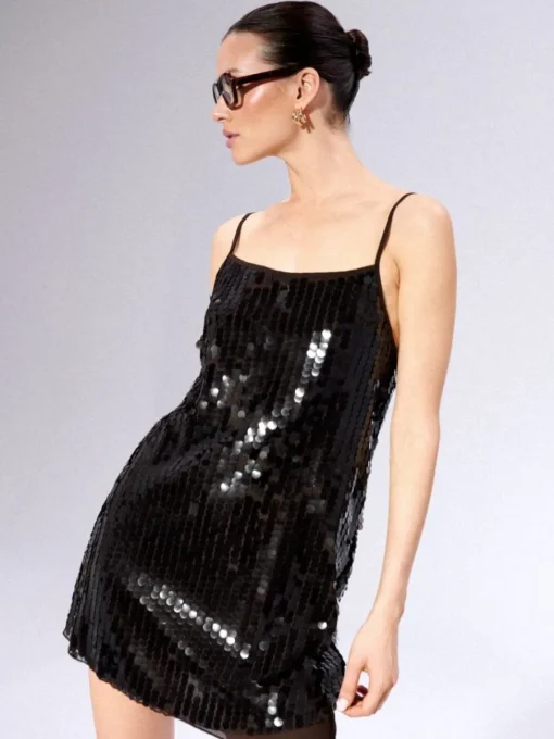 Kleider, Overalls|Entdecke Alles>MOHITO Paillettenkleid Kastanienbraun