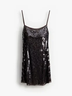 Kleider, Overalls|Entdecke Alles></noscript>MOHITO Paillettenkleid Kastanienbraun