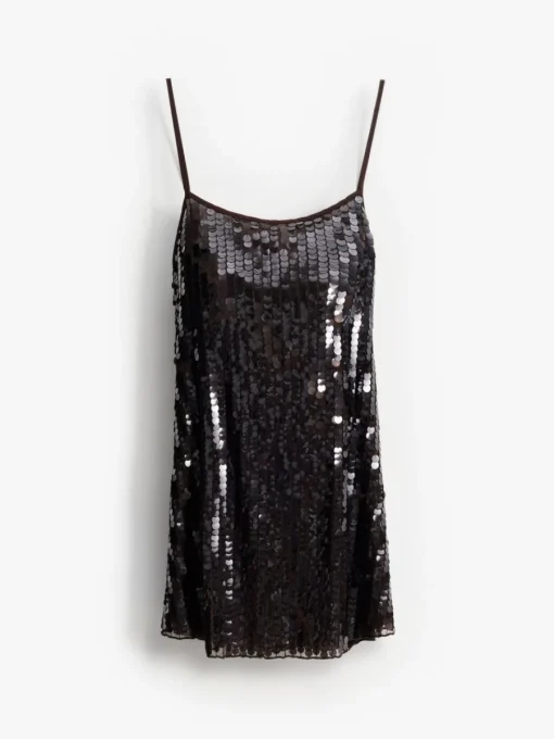 Kleider, Overalls|Entdecke Alles>MOHITO Paillettenkleid Kastanienbraun