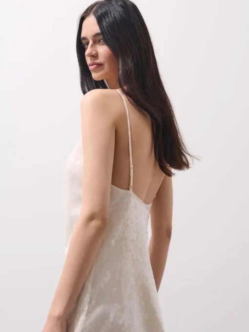 Kleider, Overalls|Entdecke Alles>MOHITO Paillettenkleid Creme