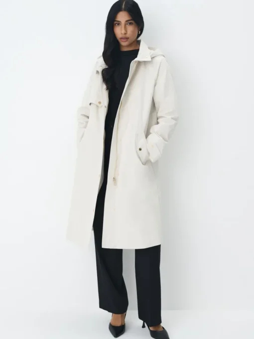 Jacken, Mäntel>MOHITO Parka mit Kapuze Creme