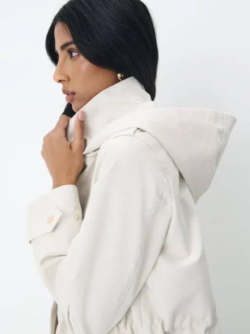 Jacken, Mäntel>MOHITO Parka mit Kapuze Creme