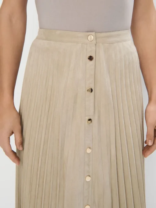 Röcke>MOHITO Plissee-Midirock Beige