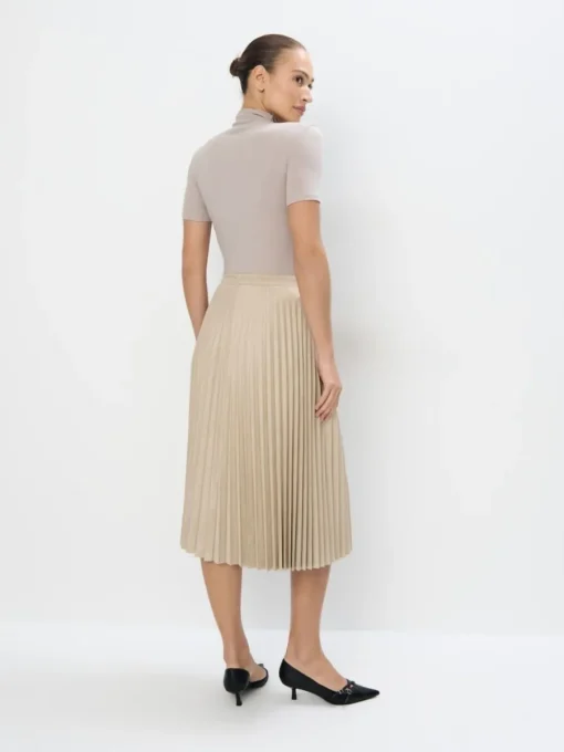 Röcke>MOHITO Plissee-Midirock Beige