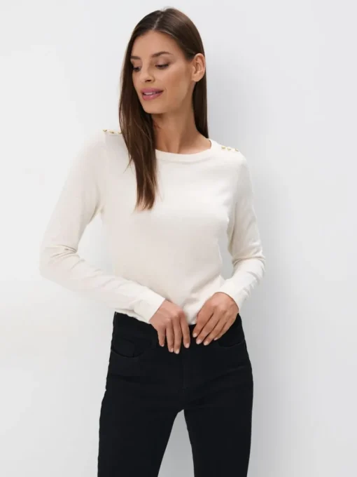 Pullover>MOHITO Pullover aus Viskose-Mix Creme