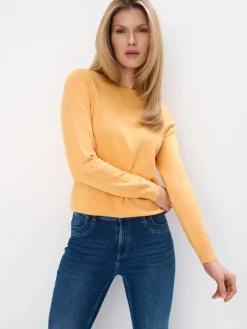 Pullover>MOHITO Pullover aus Viskose-Mix Senfgelb