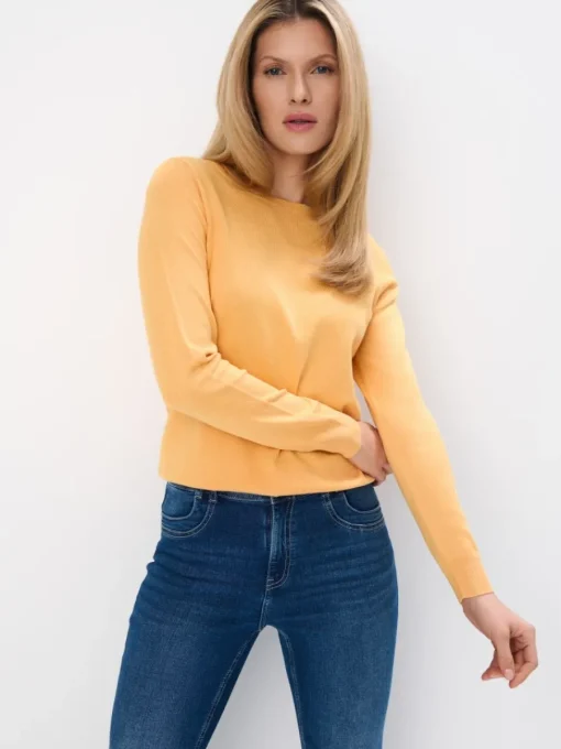 Pullover>MOHITO Pullover aus Viskose-Mix Senfgelb