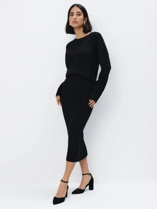 Pullover>MOHITO Pullover aus Viskose-Mix Schwarz