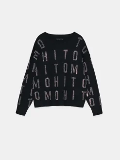 Pullover></noscript>MOHITO Pullover mit Applikationen Schwarz