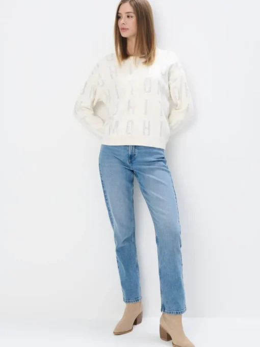 Pullover>MOHITO Pullover mit Applikationen Creme