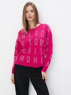 Pullover>MOHITO Pullover mit Applikationen Fuchsia