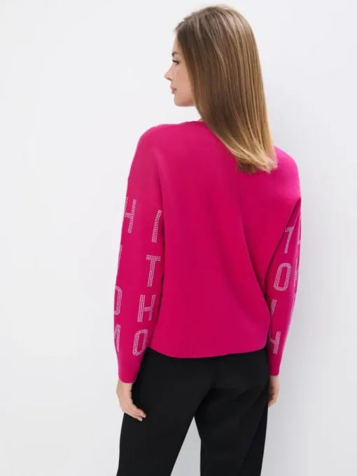 Pullover>MOHITO Pullover mit Applikationen Fuchsia