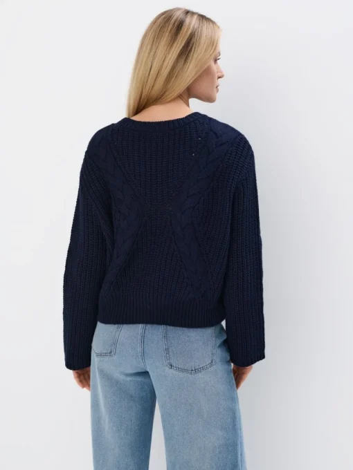 Pullover>MOHITO Pullover mit Baumwollanteil Navy