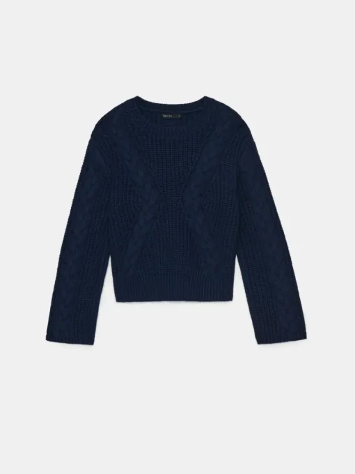 Pullover>MOHITO Pullover mit Baumwollanteil Navy