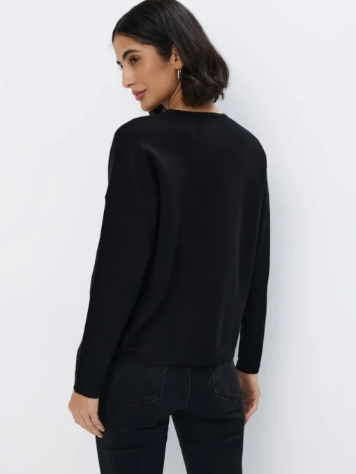 Pullover>MOHITO Pullover mit dekorativem Detail Schwarz