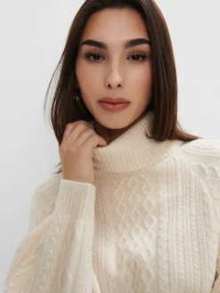 Pullover>MOHITO Pullover mit dekorativem Strickmuster Nude