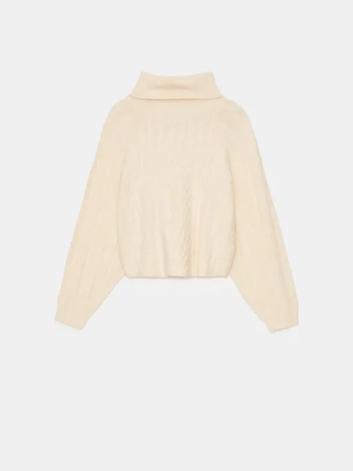 Pullover>MOHITO Pullover mit dekorativem Strickmuster Nude