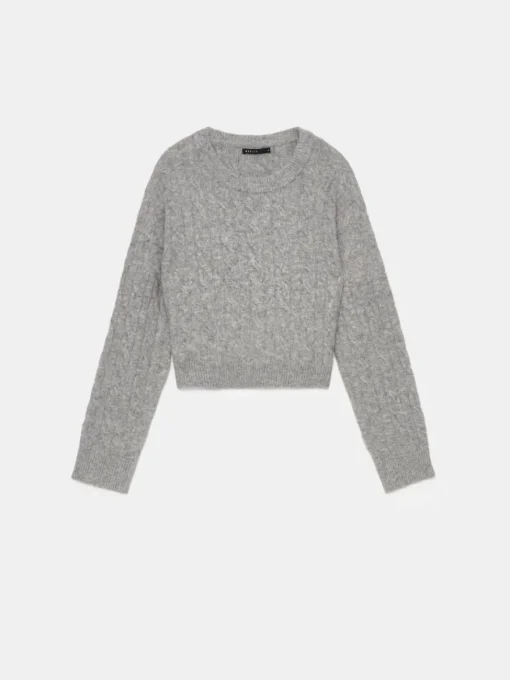 Pullover>MOHITO Pullover mit dekorativem Strickmuster Grau