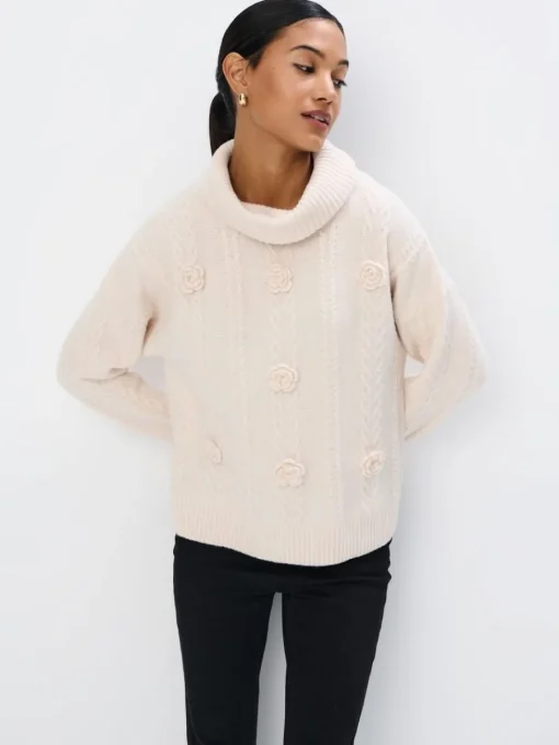 Pullover>MOHITO Pullover mit dekorativem Strickmuster Nude