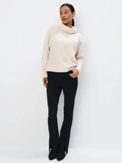 Pullover>MOHITO Pullover mit dekorativem Strickmuster Nude