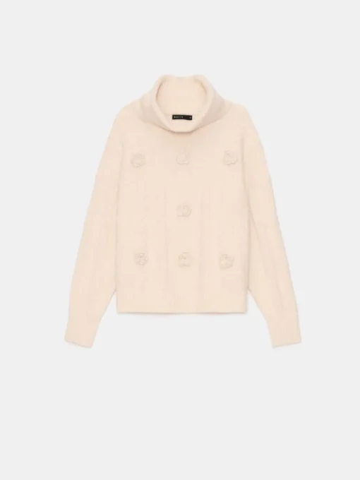 Pullover>MOHITO Pullover mit dekorativem Strickmuster Nude