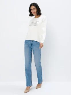 Pullover>MOHITO Pullover mit dekorativem Detail Weiu00df